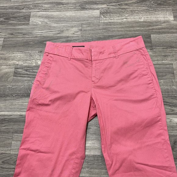 KUT FROM THE KLOTH Taylor Crop Trouser Mid Rise Pink Casual Pants Women's Size 6 - Picture 4 of 14